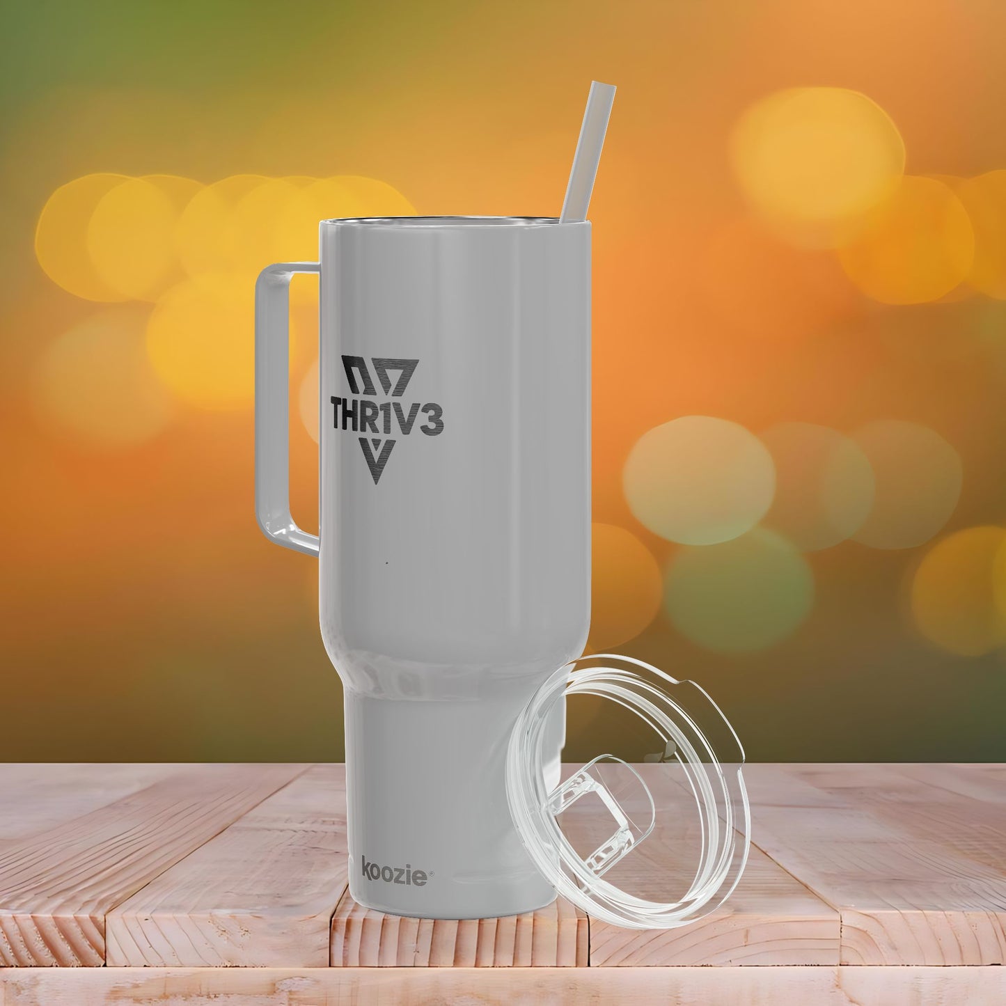 Insulated Tumbler, Engraved THR1V3 Sharp Logo, 40oz