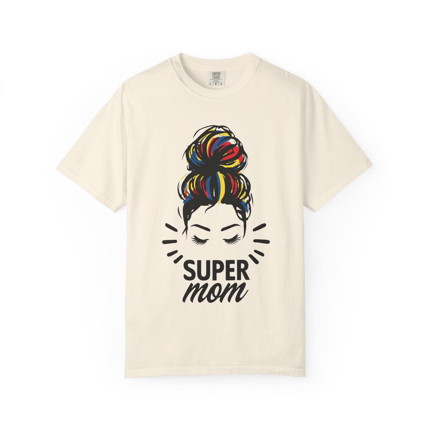 Supermom Women's Tee, Vibrant Bold Unisex T-shirt, Colorful Mother's Day Shirt, Embrace Mom Gift, Fun Graphic Tees for Her