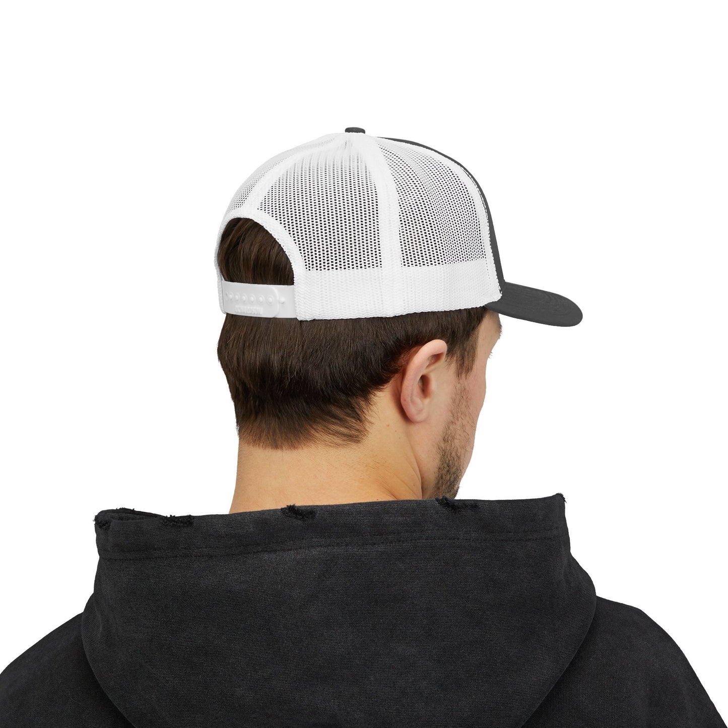 Embroidered Christian Fish Snapback Trucker Cap