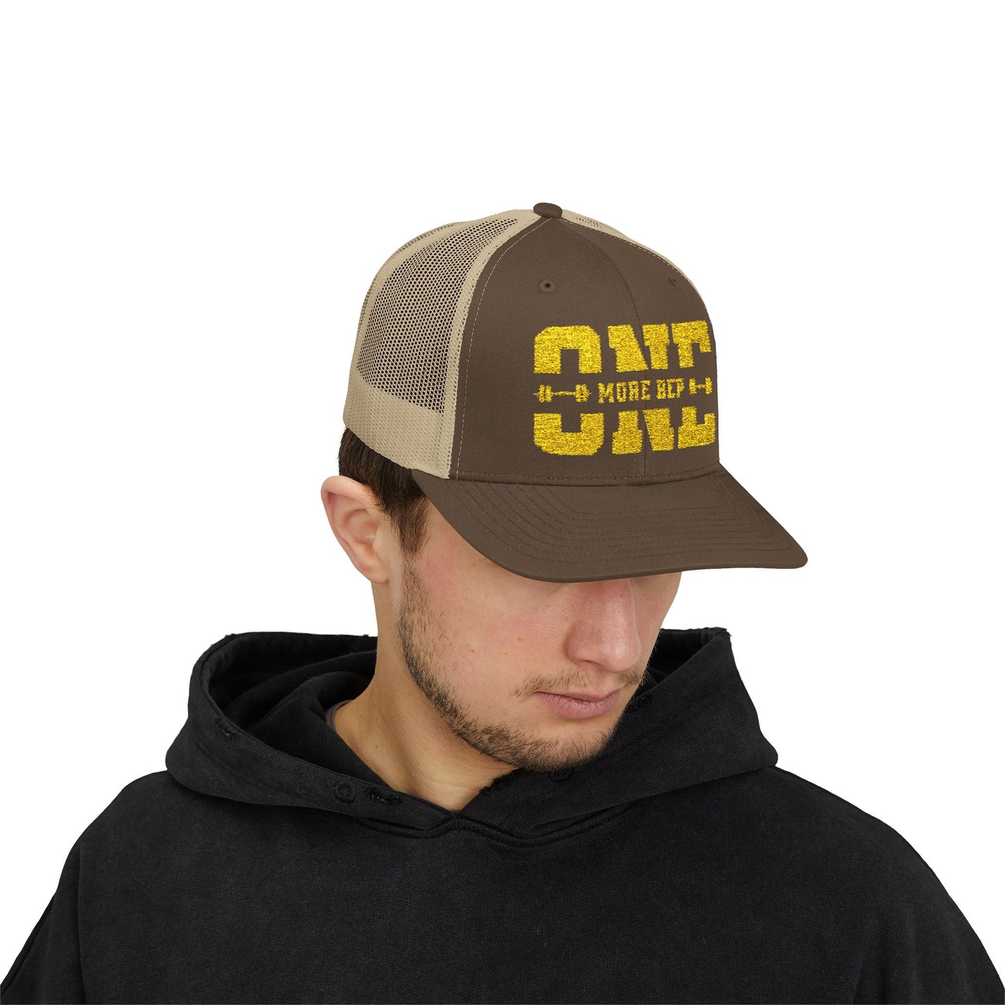 Motivational Gym Snapback Trucker Cap - "One More Rep"