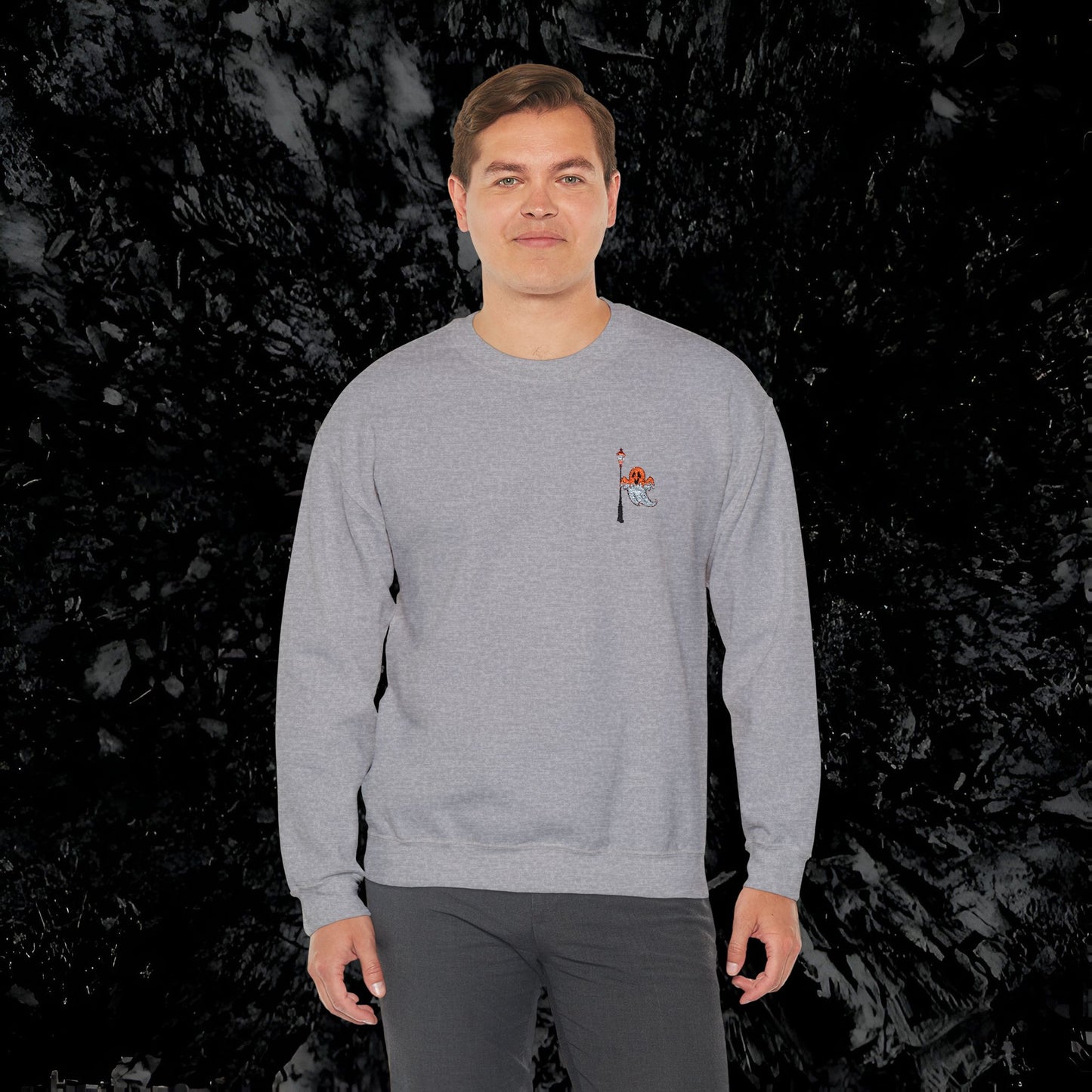 Embroidered Ghost Crewneck Sweatshirt