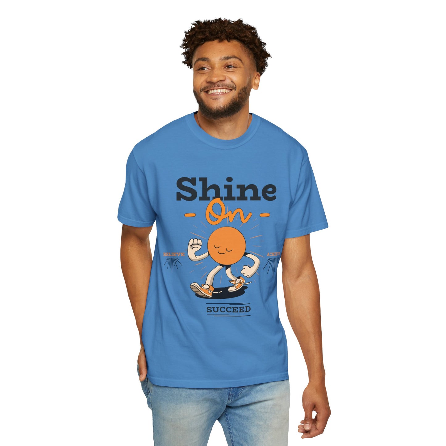 Shine On Unisex T-Shirt, Motivational Tee, Gift for Everyone, Casual Wear, Positive Vibes, Everyday Inspiration