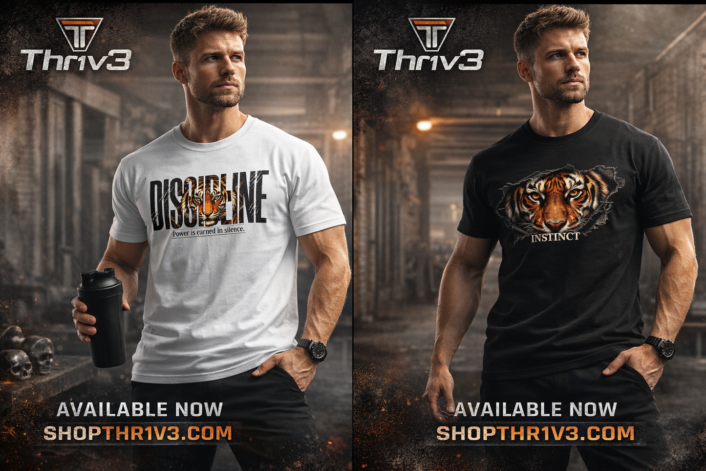 Discipline Tiger Graphic T-Shirt | Motivational Streetwear Shirt | Power Is Earned in Silence